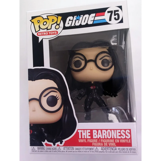 Funko Pop Baroness G.I. Joe villain vinyl figure in Unleash power display