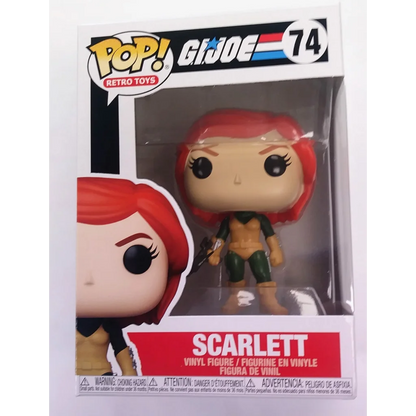 GI Joe Funko Pop Scarlett vinyl figure ready for action