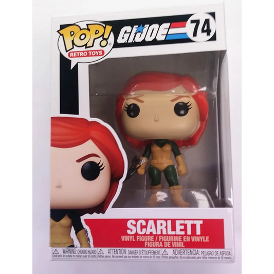GI Joe Funko Pop Scarlett vinyl figure ready for action