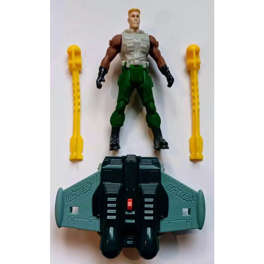Green and black GI Joe Duke happy meal toy figure from 2004 McDonalds