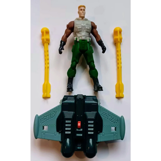 Green and black GI Joe Duke happy meal toy figure from 2004 McDonalds
