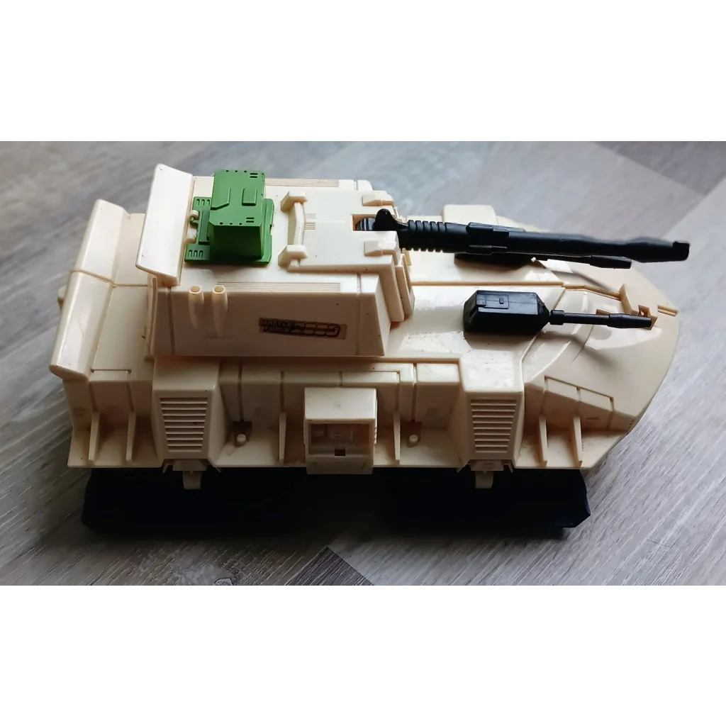 Vintage 1987 Dominator Tank G.I. Joe vehicle with beige plastic body