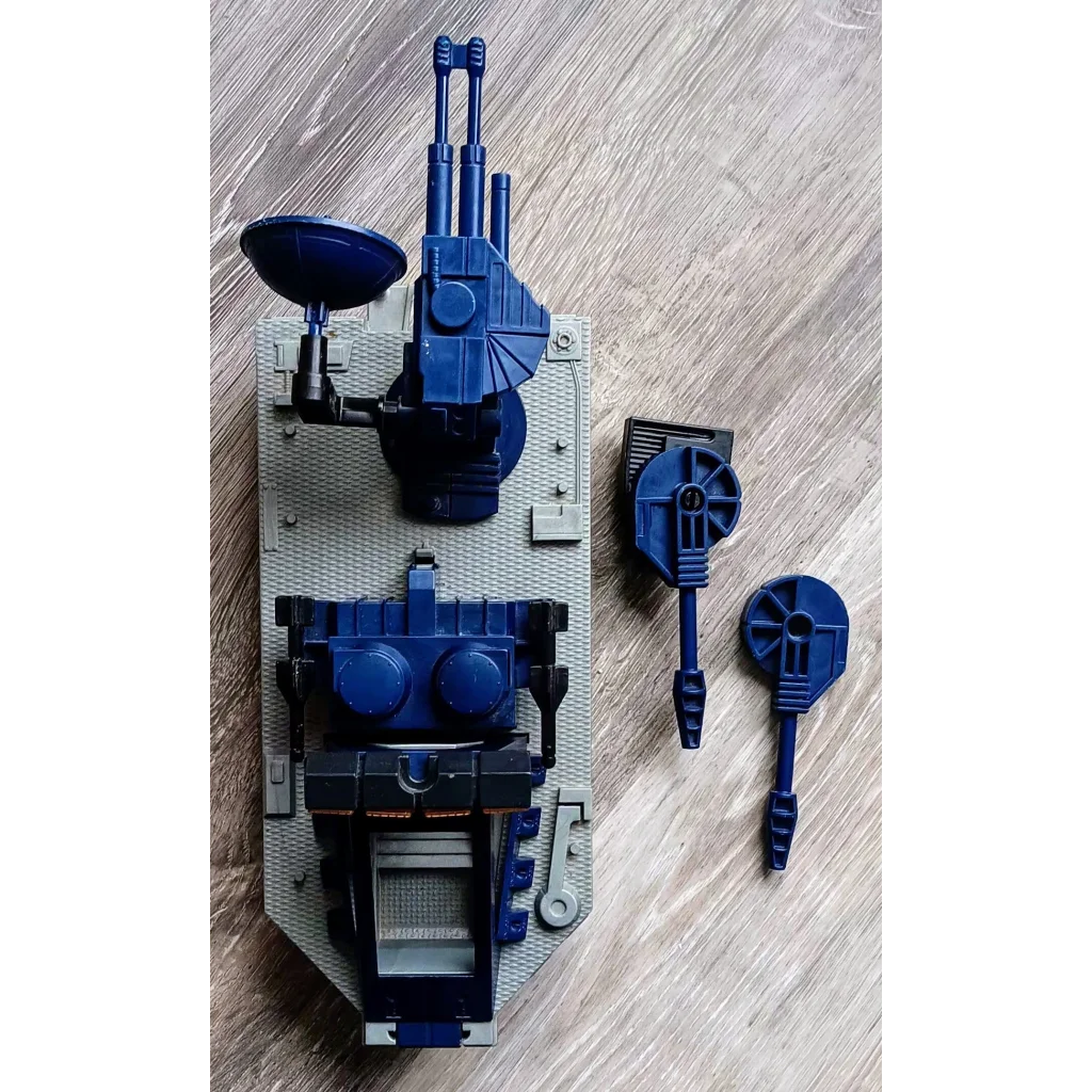 G.I. Joe Sky Sweeper partial tank toy in blue and gray plastic