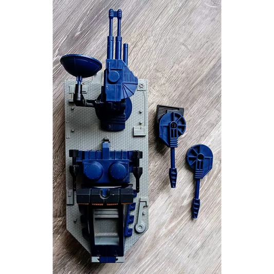 G.I. Joe Sky Sweeper partial tank toy in blue and gray plastic