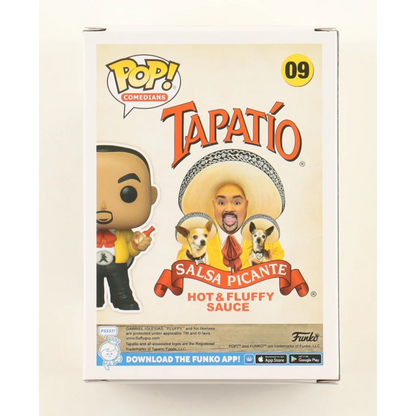 Gabriel Iglesias signed Tapatio Fluffy Funko Pop special edition with sombrero and dogs