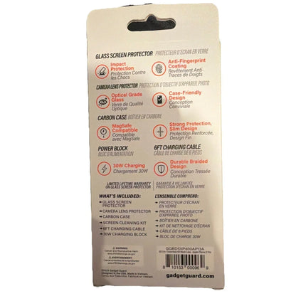 Gadget Guard 5-in-1 iPhone 17 Pro Black glass screen protector