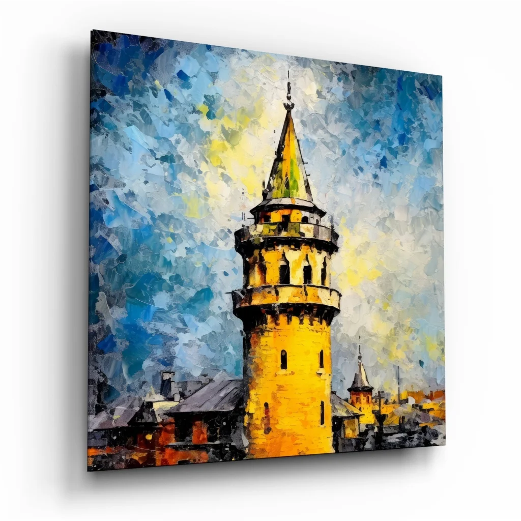 Vibrant Tower Tempered Glass Art for Modern Homes | Insigneart USA | vintageantiquesgifts.com