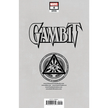 Comic book cover for Gambit #4 Variant Edition from Gambit and Rogue’s Wild Adventure