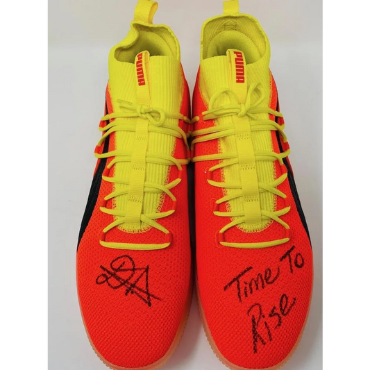 Orange and yellow Puma sneakers from Game Day Legends Deandre Ayton collection