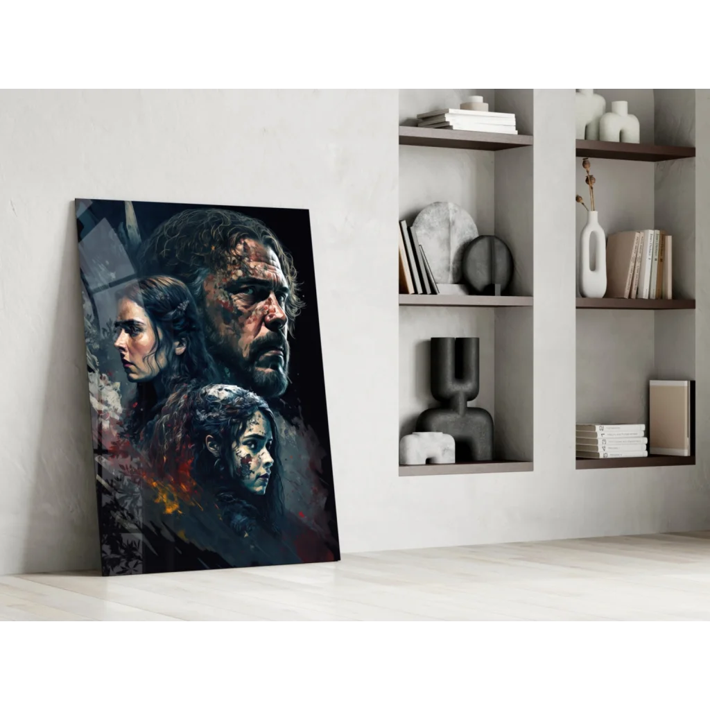 Game of Thrones epic wall art canvas print with three dark-toned characters