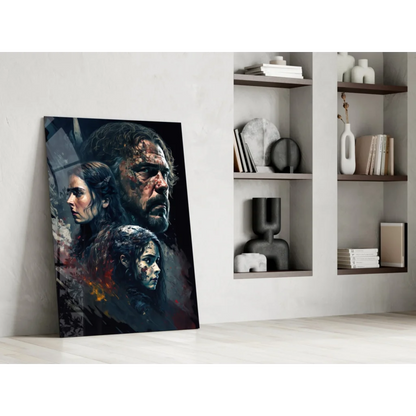 Game of Thrones epic wall art canvas print with three dark-toned characters