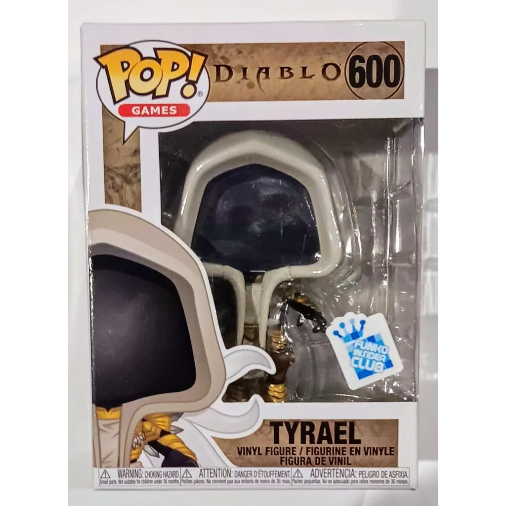 Tyrael Diablo Games Funko Pop gold angel figure in white and gold