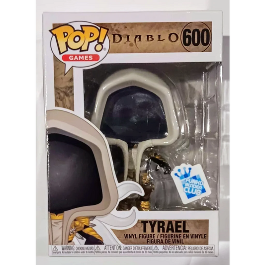 Tyrael Diablo Games Funko Pop gold angel figure in white and gold