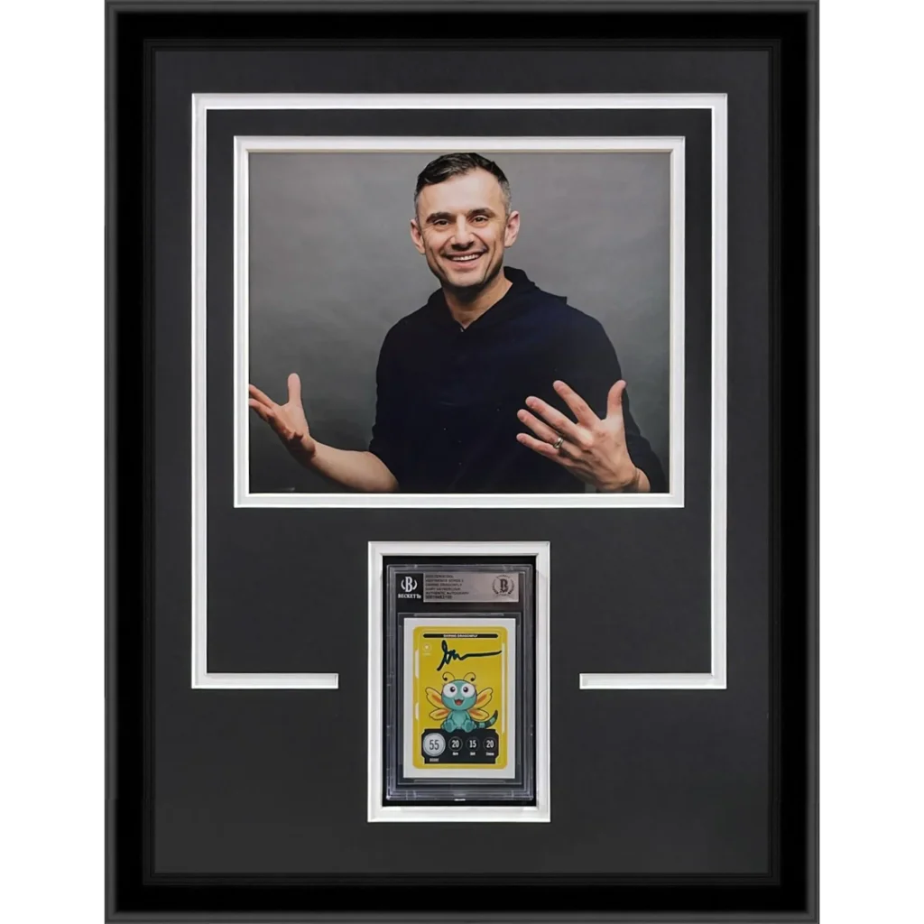 Gary Vaynerchuk autographed Vee Friends Trading deluxe framed with photo