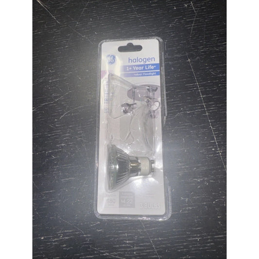 GE 61142 GU10 35W indoor floodlight light bulb in clear plastic package