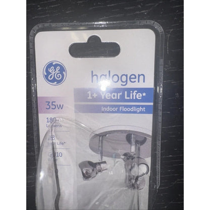 GE 61142 GU10 35W indoor floodlight light bulb in clear packaging