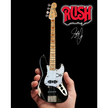 Geddy Lee officially licensed mini bass axe heaven with adjustable A-Frame stand