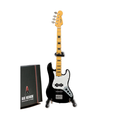 Geddy Lee Rush Bass Mini Guitar by Axe Heaven in guitar case gift