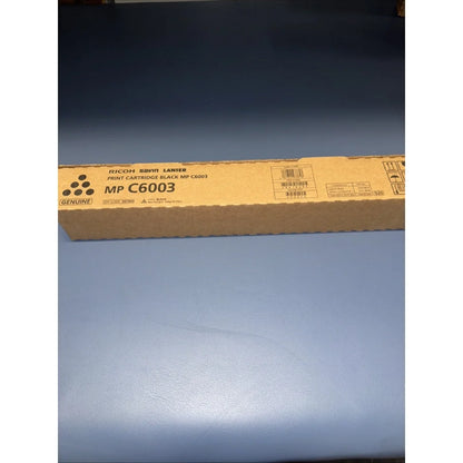 Genuine Ricoh 841849 black toner cartridge in beige retail box for MP C6003