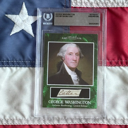 George Washington Authenticated Handwriting Word Card
