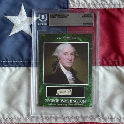 George Washington Authenticated Handwriting Word Card
