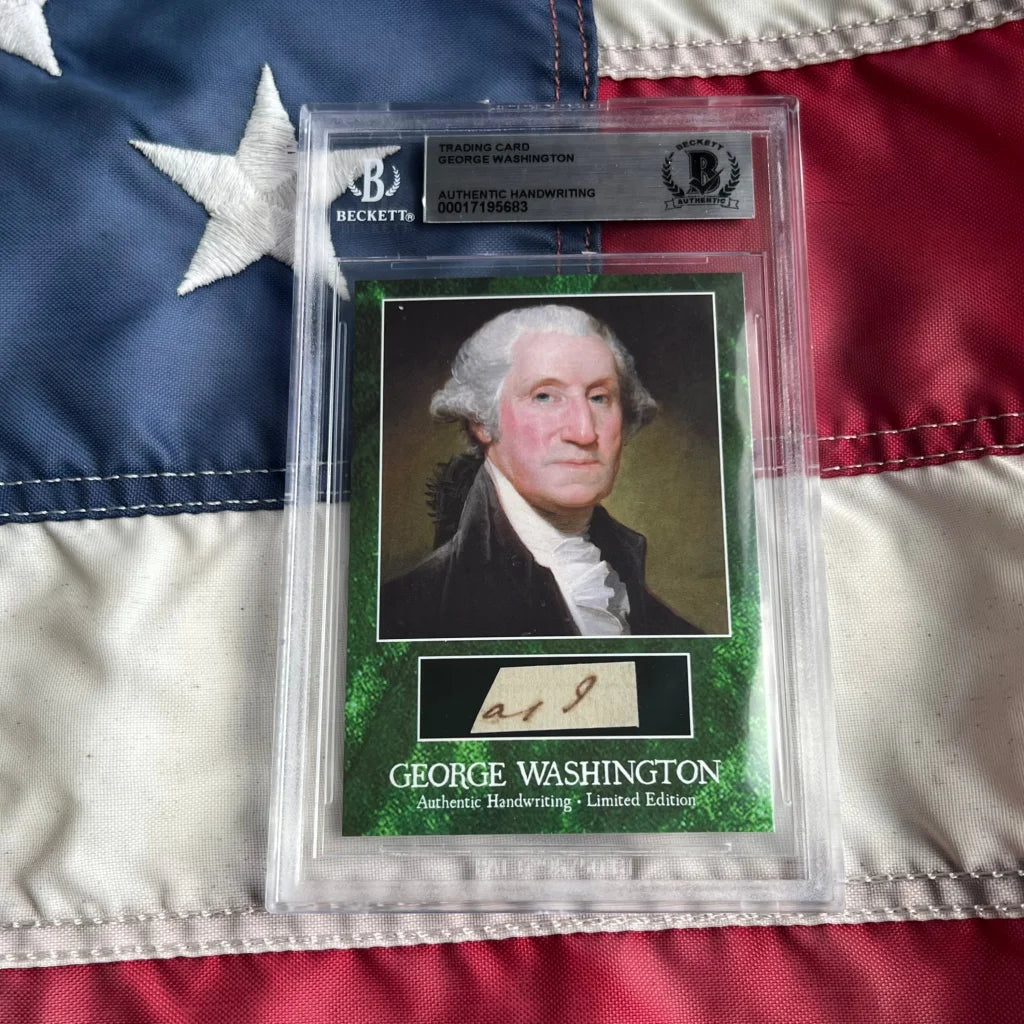 George Washington Letter Words Encapsulated Trading Cards