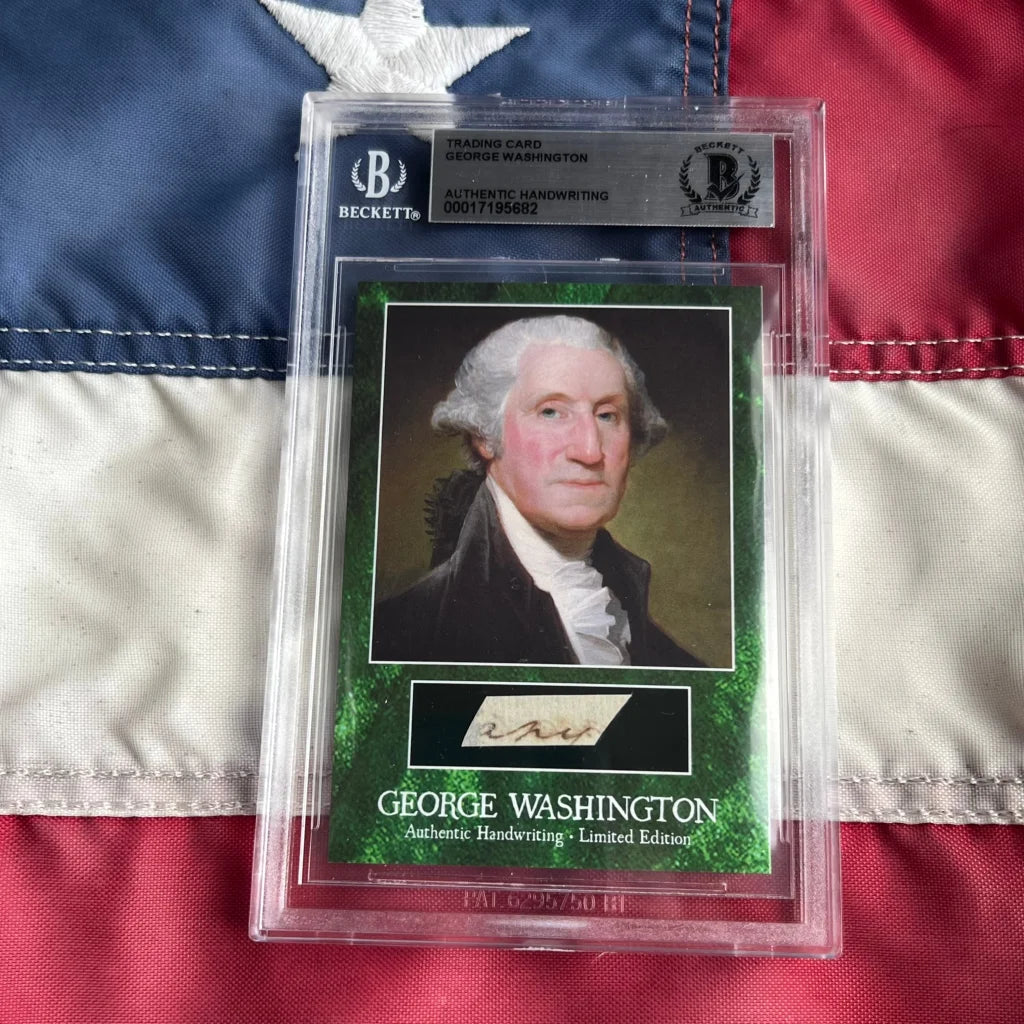 George Washington Letter Words Encapsulated Trading Cards
