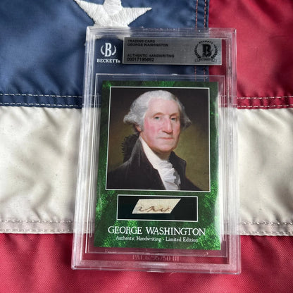George Washington Letter Words Encapsulated Trading Cards