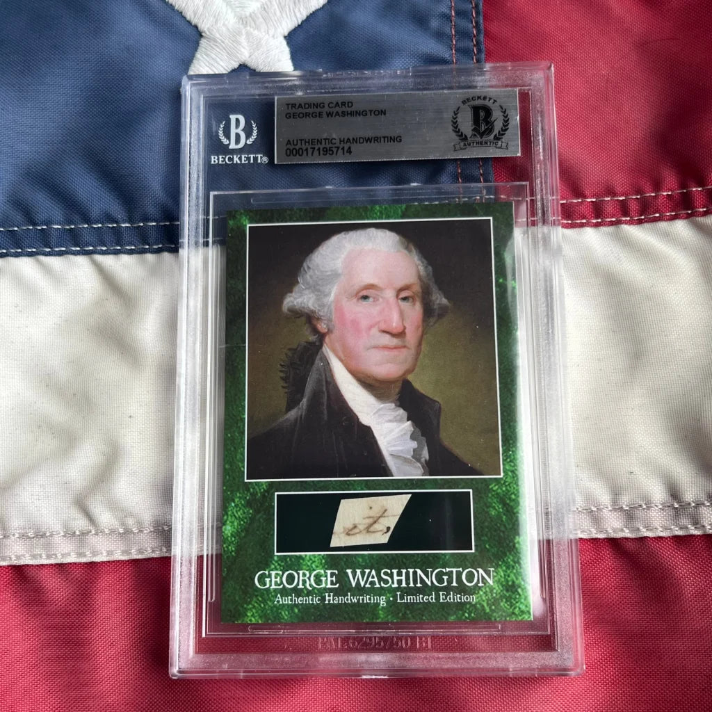 George Washington Letter Words Encapsulated Trading Cards