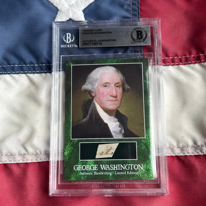 George Washington Letter Words Encapsulated Trading Cards