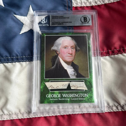 George Washington Letter Words Encapsulated Trading Cards