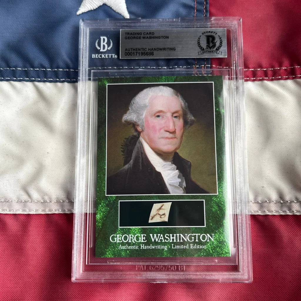 George Washington Letter Words Encapsulated Trading Cards