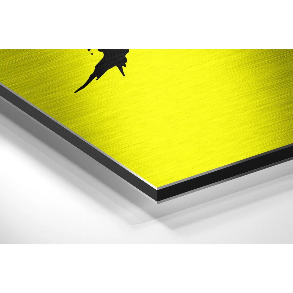 Premium Brushed Aluminium Dibond Yellow Bird Wall Art Print | Glass Wall Art Print | vintageantiquesgifts.com