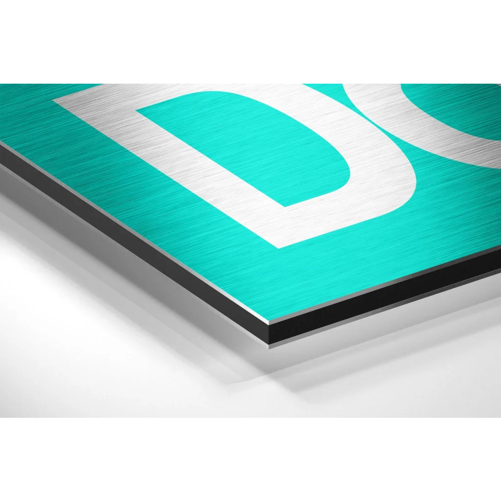 Get Shit Done Brushed Aluminium Dibond Wall Art in Teal | Glass Wall Art Print | vintageantiquesgifts.com