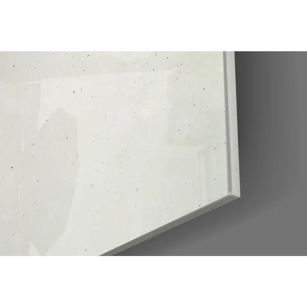 White speckled glossy countertop in Get Shit Done wall art canvas print