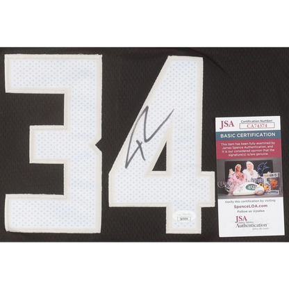 Autographed Giannis Antetokounmpo Milwaukee Bucks jersey with number 34 and JSA COA