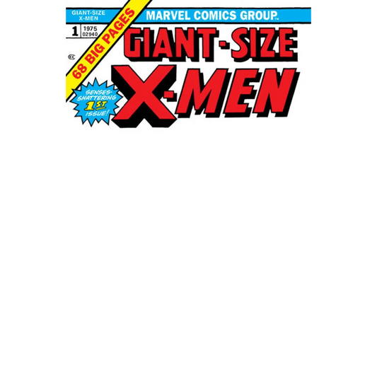 Blank comic cover for Giant-Size X-Men Facsimile Edition collectible product