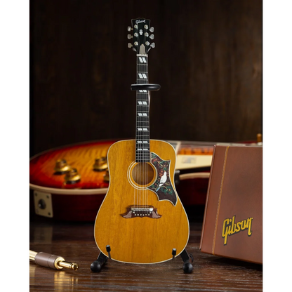 Axe Heaven mini replica of Gibson Dove guitar model with sunburst finish