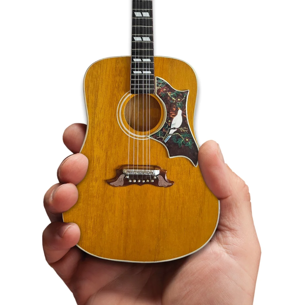 Mini Axe Heaven Gibson Dove guitar model with floral inlay