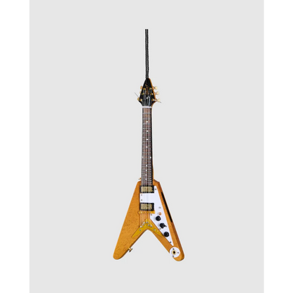 Axe Heaven Gibson Flying V holiday ornament in sunburst finish