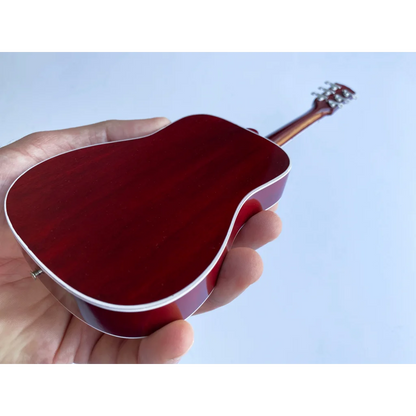 Mini Axe Heaven Gibson Hummingbird red guitar model with glossy finish