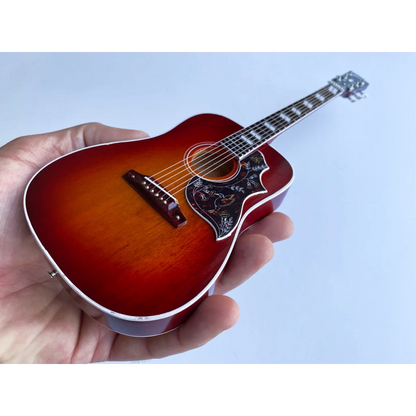 Axe Heaven mini Gibson Hummingbird guitar model with floral inlays