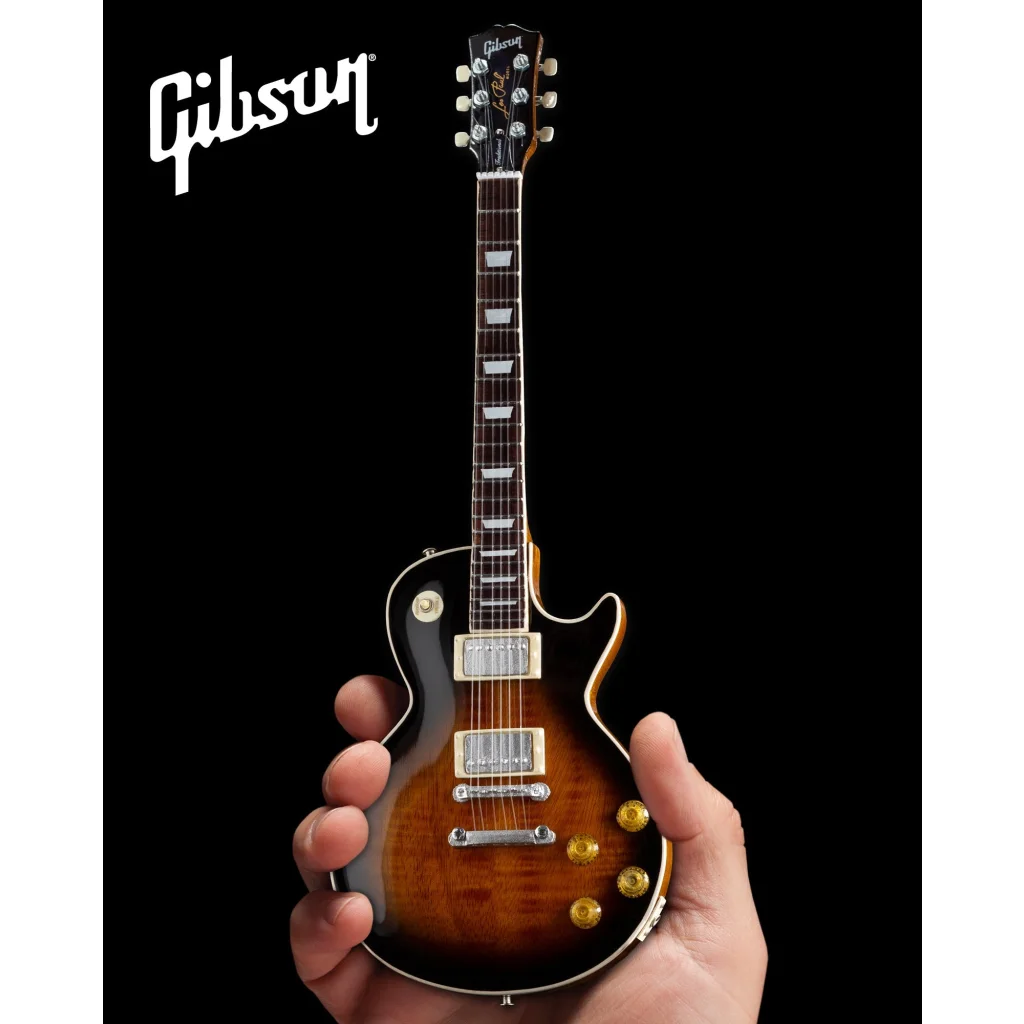 Gibson Les Paul Guitar Model by Axe Heaven Miniature Replica | Mini Guitar Replica Collectible | vintageantiquesgifts.com