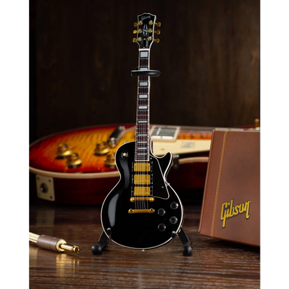 Black Gibson Les Paul guitar model miniature by Axe Heaven