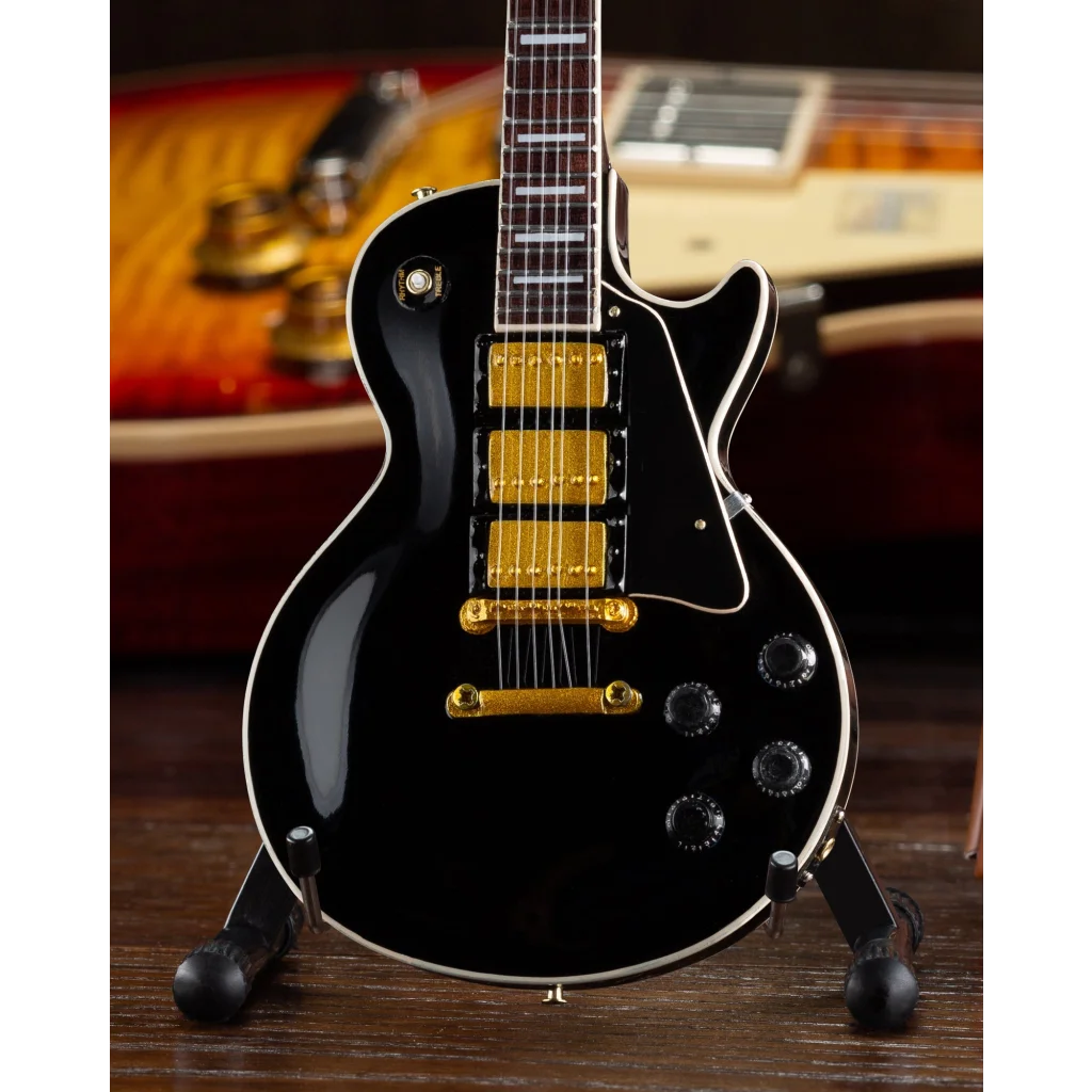 Black Axe Heaven Les Paul guitar model with gold hardware