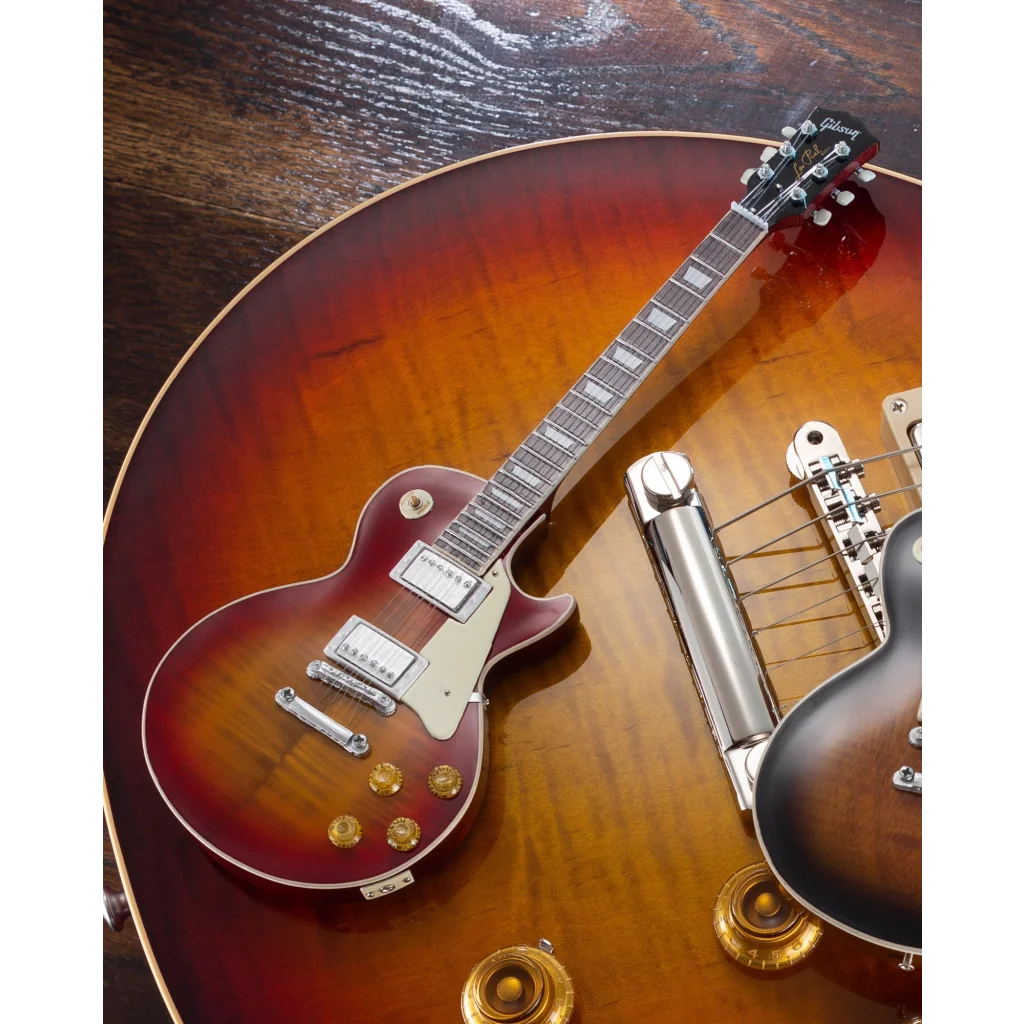 Gibson Les Paul scale mini guitar collectible in sunburst finish
