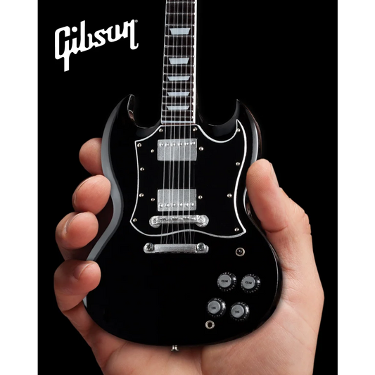 Black Gibson SG Standard ebony guitar model by Axe Heaven®