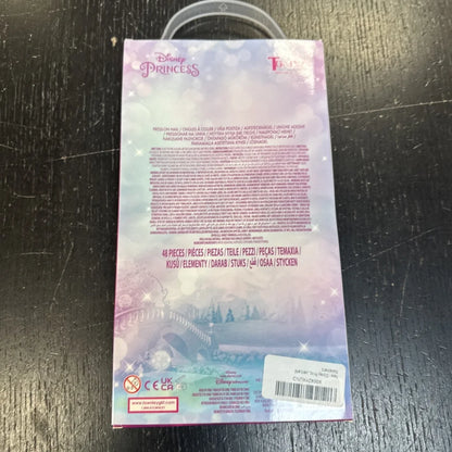 Pink purple Disney Princess glittery toy packaging for girl Disney 48pcs nails