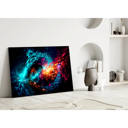 Cosmic Nebula Canvas Wall Art with Swirling Galaxy Colors | Modern Wall Art Decor | vintageantiquesgifts.com