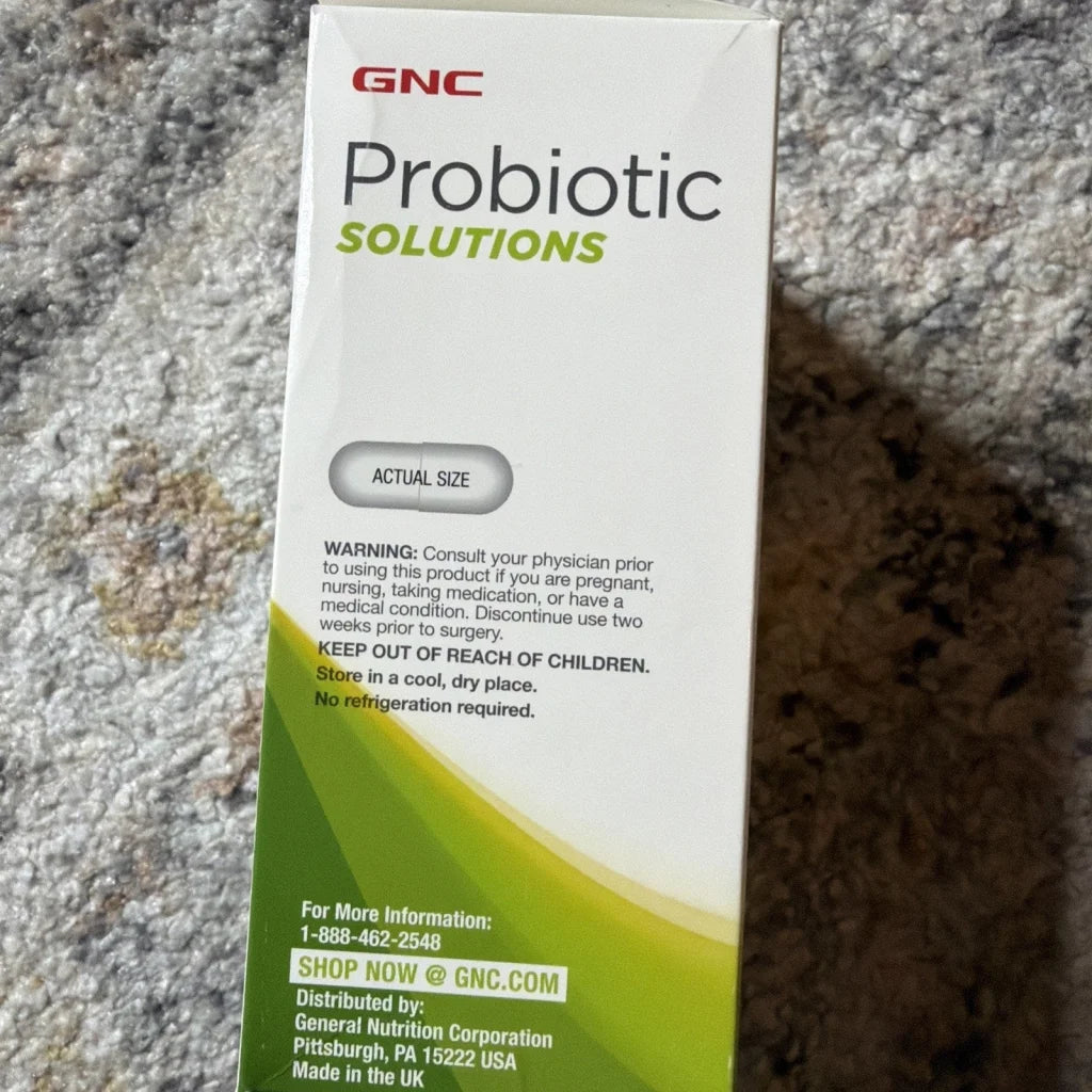 GNC Probiotic Solutions Womens box with white green packaging